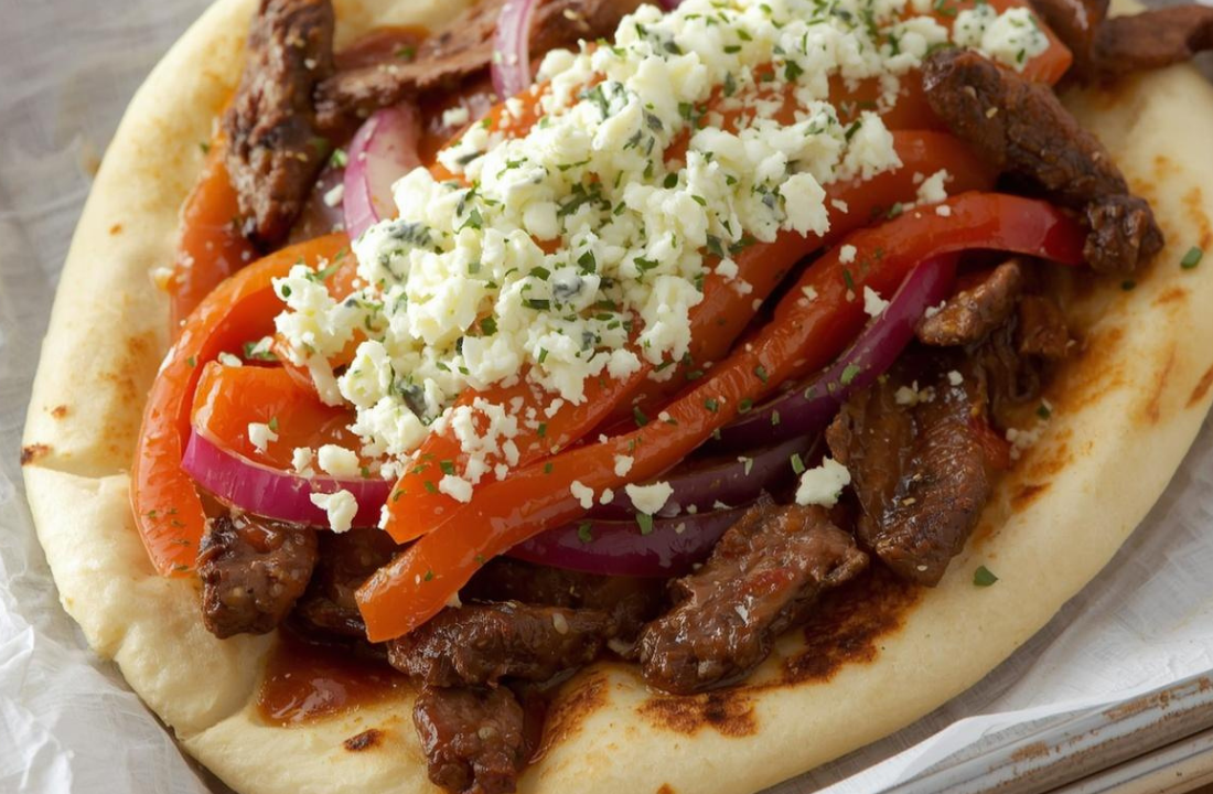 Open Faced Philly Melt